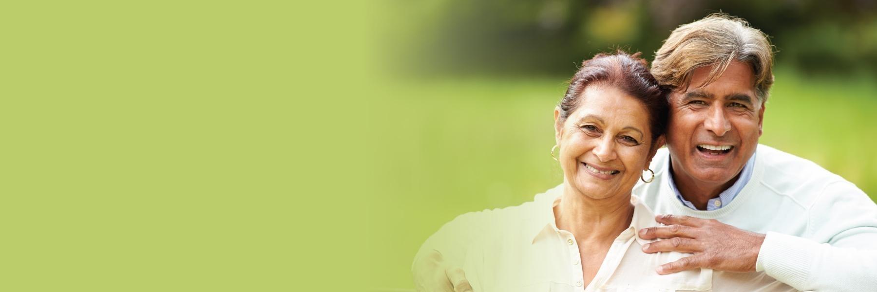 older couple smiling in highgate hill